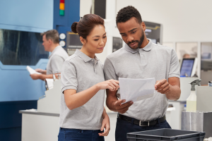 engineer and apprentice meet on floor of engineeri 2021 08 26 16 14 31 utc